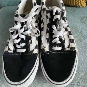 Checkered Black and White Sneakers